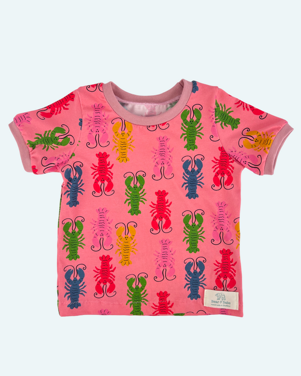 Pink Lobsters Baby and Children's T-shirt