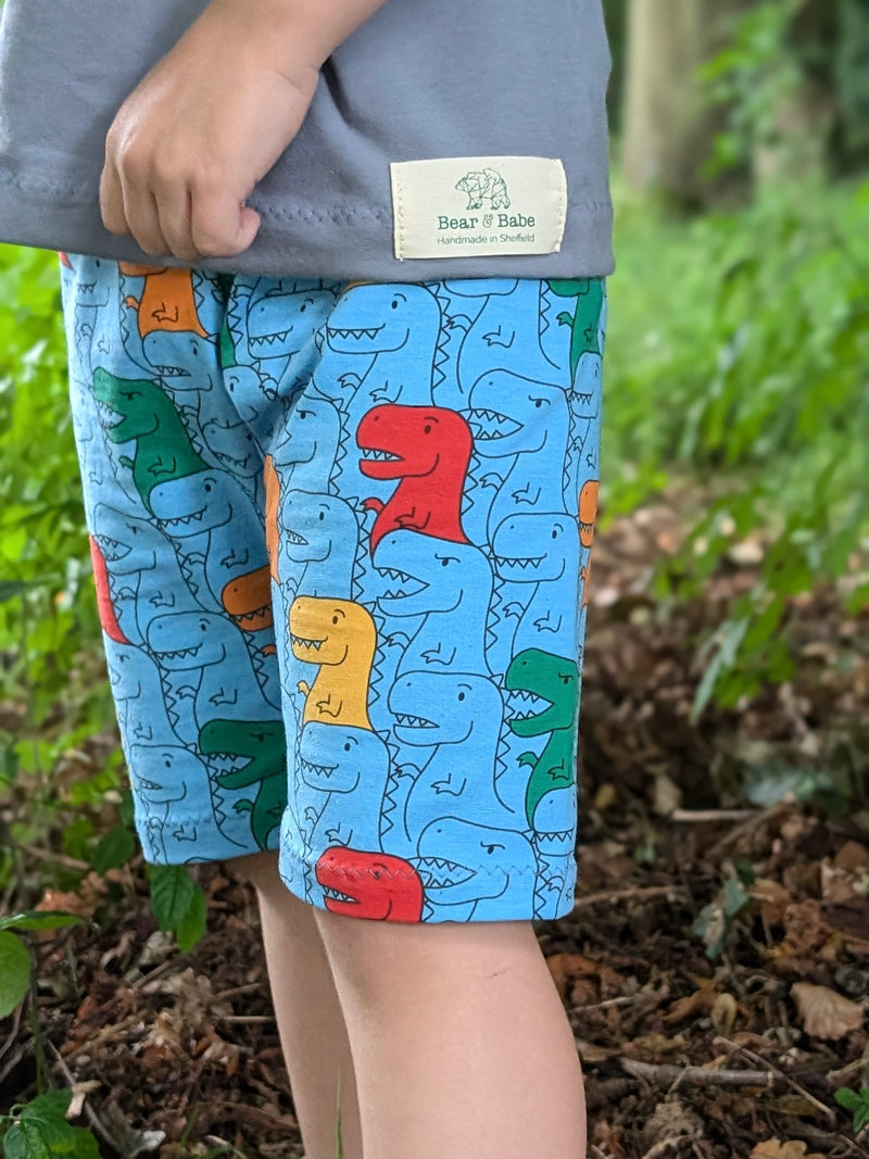 Blue T-Rex Baby and Children's Shorts