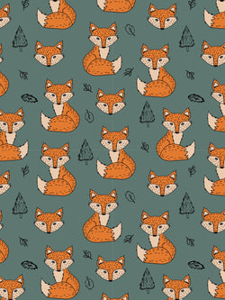 Khaki Green Foxes Baby and Children's Shorts