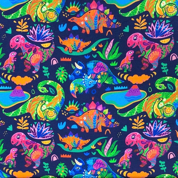 Groovy Dinos Baby and Children's Hooded Romper