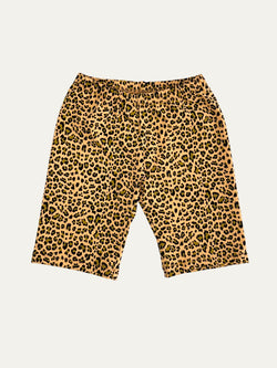 Yellow Leopard Print Baby and Children's Shorts