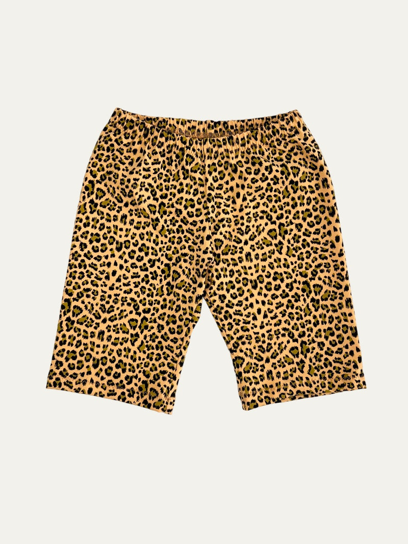 Yellow Leopard Print Baby and Children's Shorts