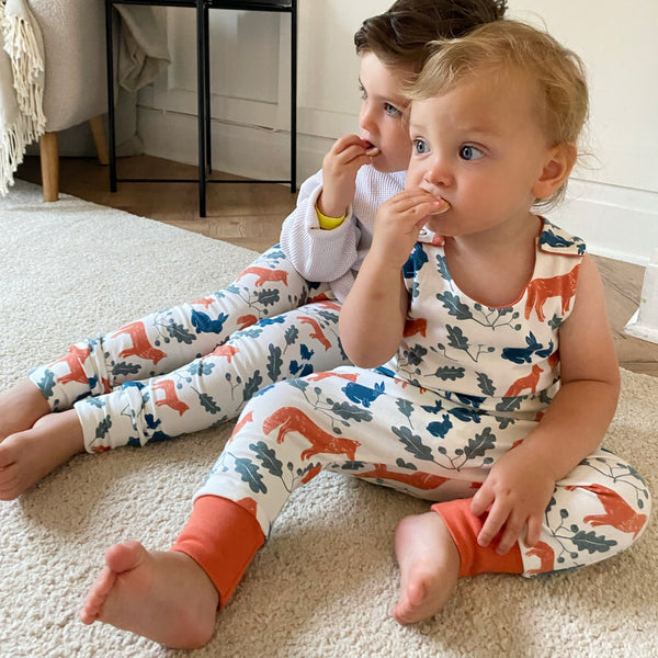 Ginger Fox & Rabbit Baby and Children's Romper