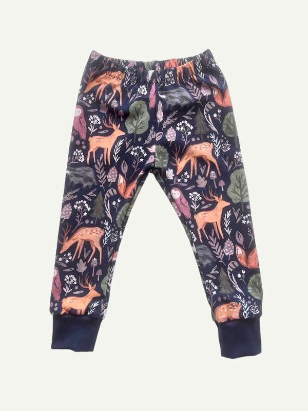 Navy Forest Animals Baby and Children's Leggings