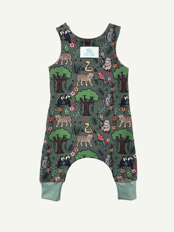 Green Rainforest Baby and Children's Romper
