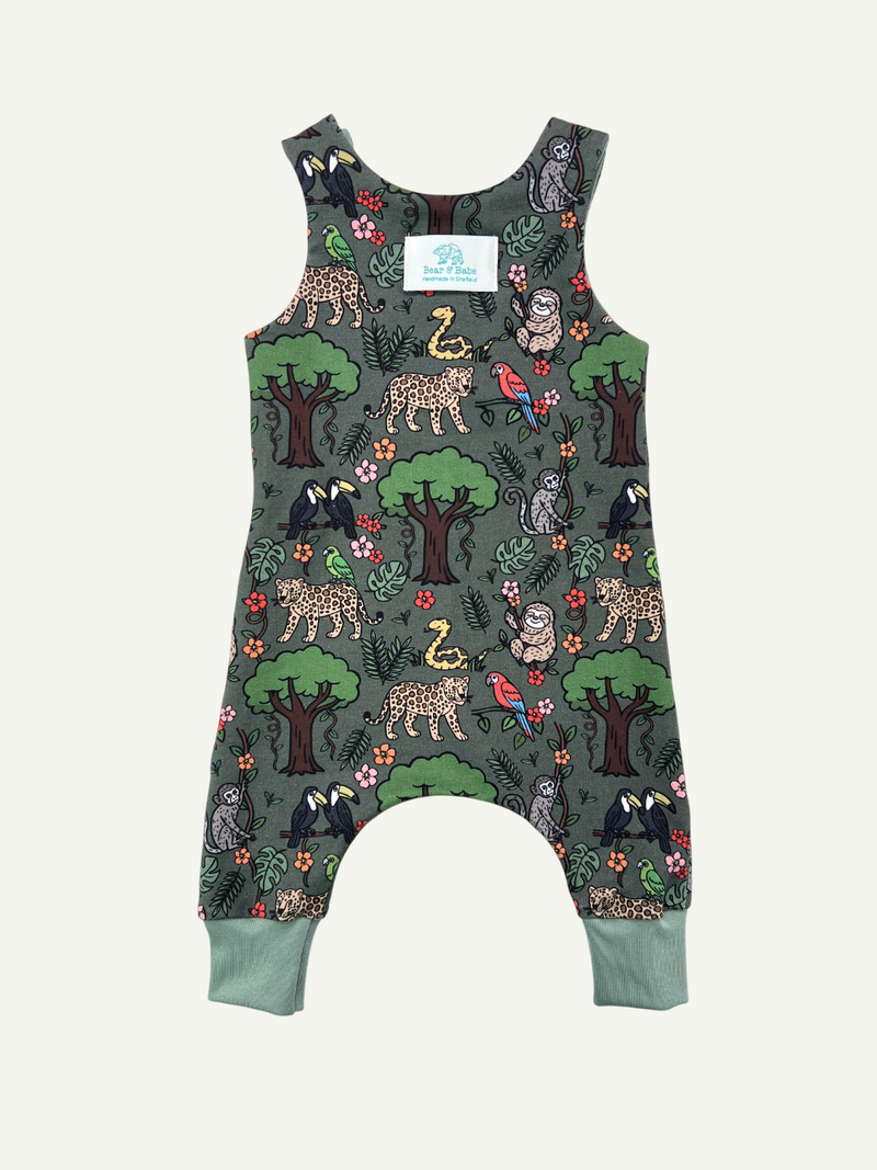Green Rainforest Baby and Children's Romper