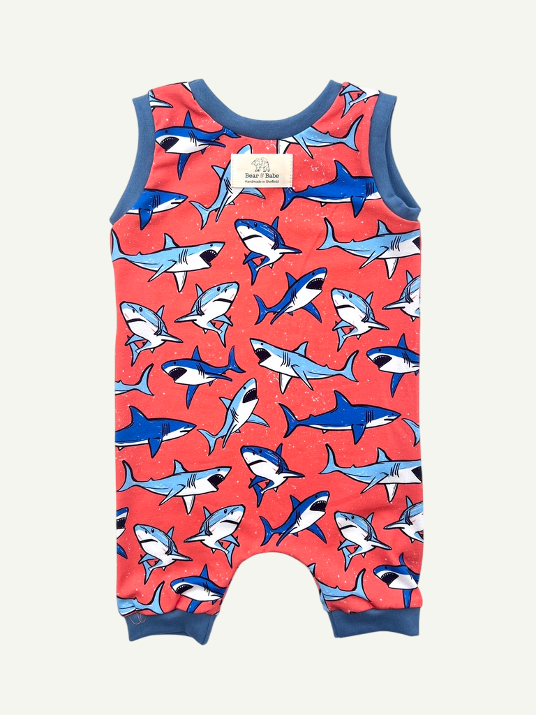 Sharks Baby and Children's Short Romper