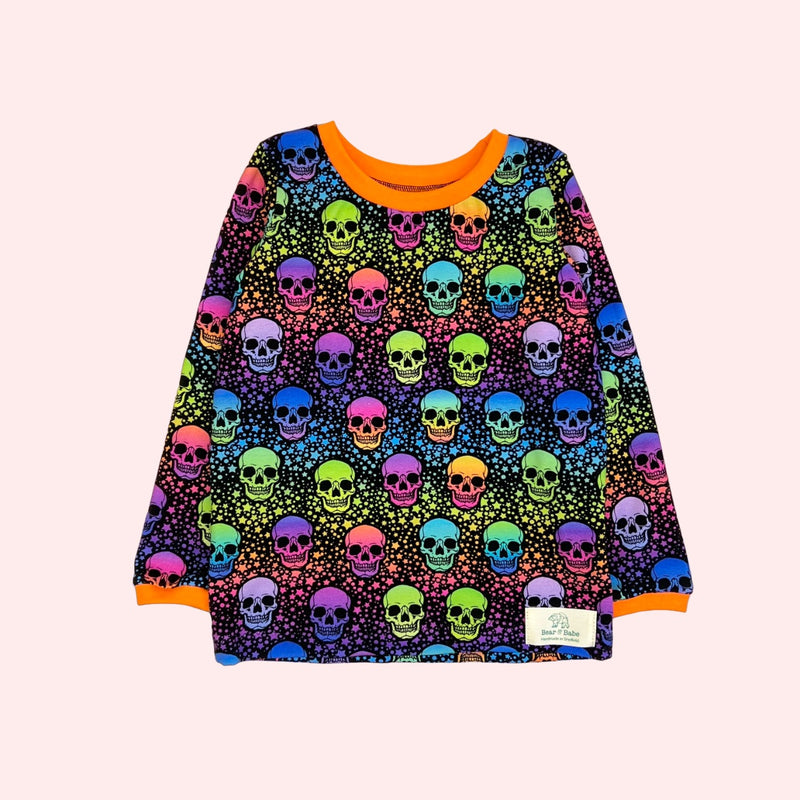 Halloween Skulls Baby and Children's Long Sleeved Tee