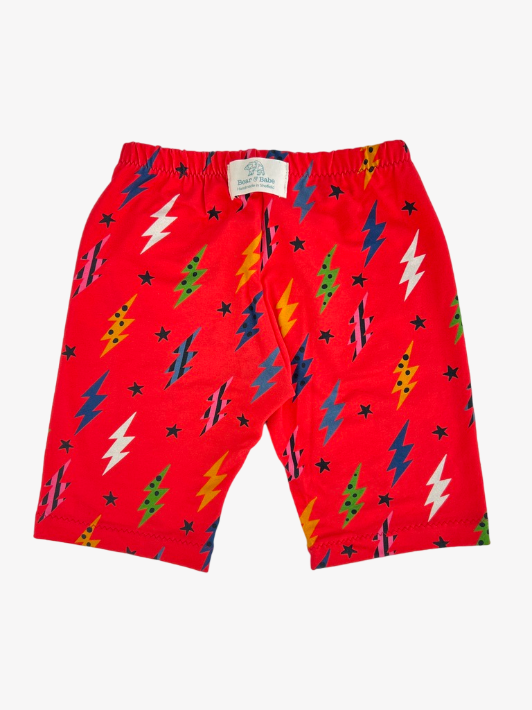 Fiesta Red Lightning Bolts Baby and Children's Shorts