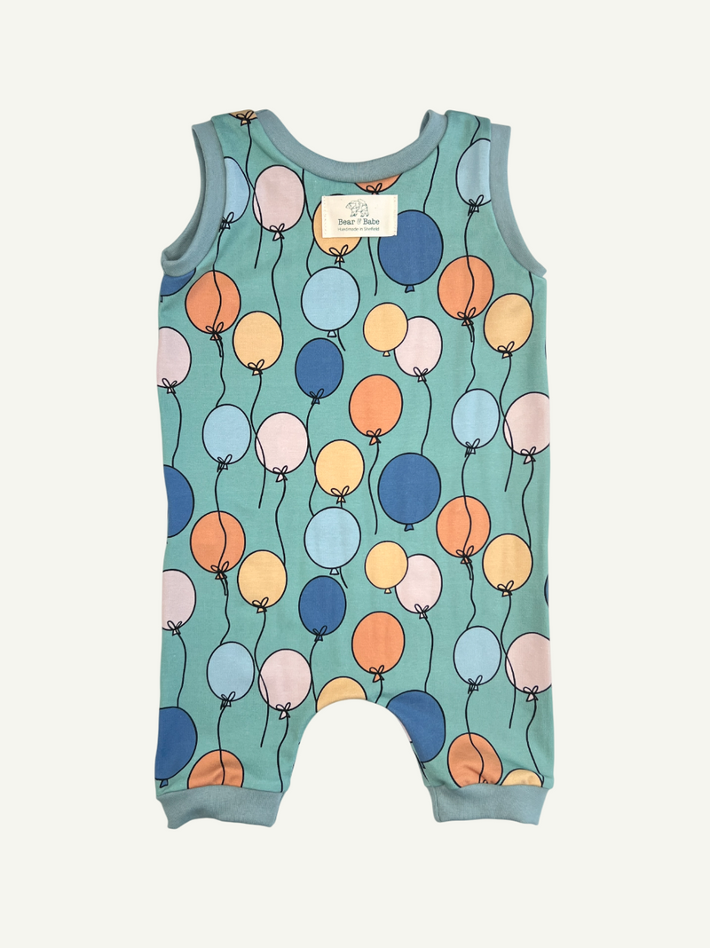 Birthday Balloons Baby and Children's Short Romper