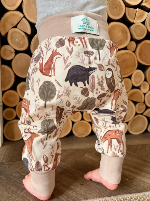 Stone Forest Animals Baby and Children's Harem Pants