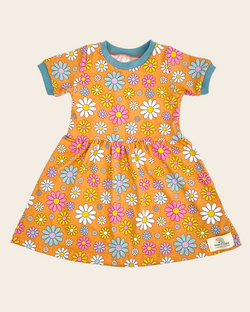 Orange Flowers Baby and Children's Dress