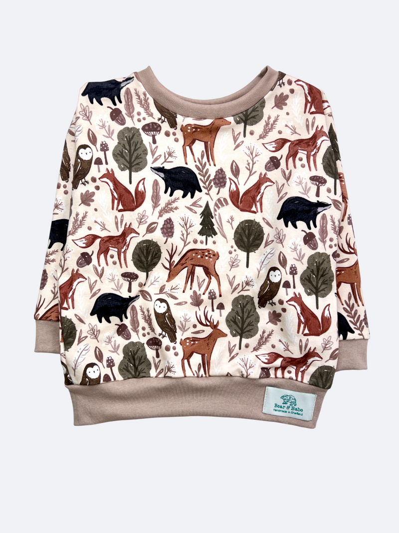 Stone Forest Animals Baby and Children's Sweater