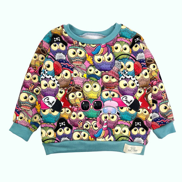 Owl Party Baby and Children's Sweater