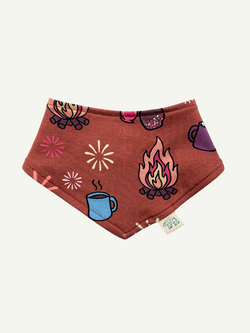 Rust Bonfire Night Baby and Children's Bib