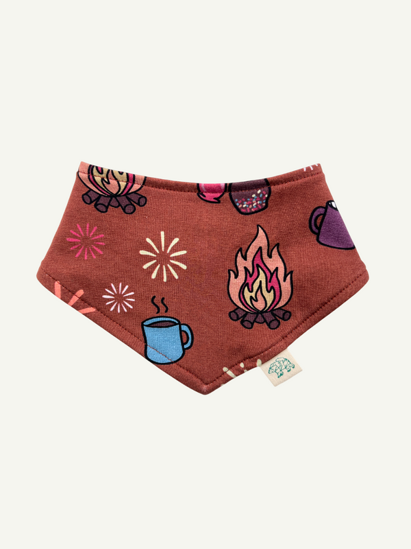 Rust Bonfire Night Baby and Children's Bib