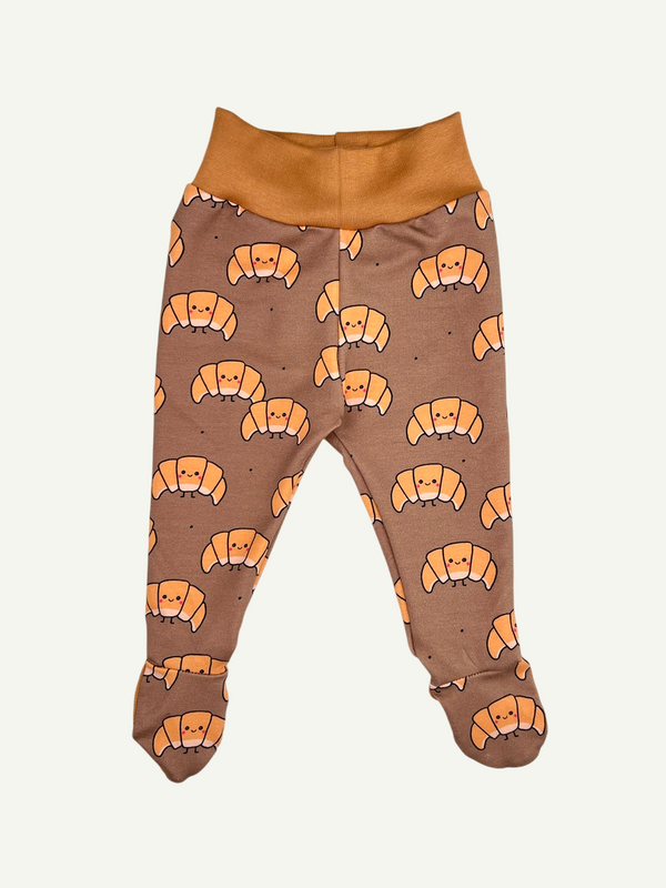 Croissants Baby and Children's Footed Leggings