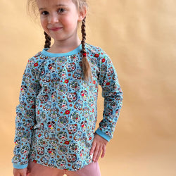 Halloween Sugar Skulls Baby and Children's Long Sleeved Tee