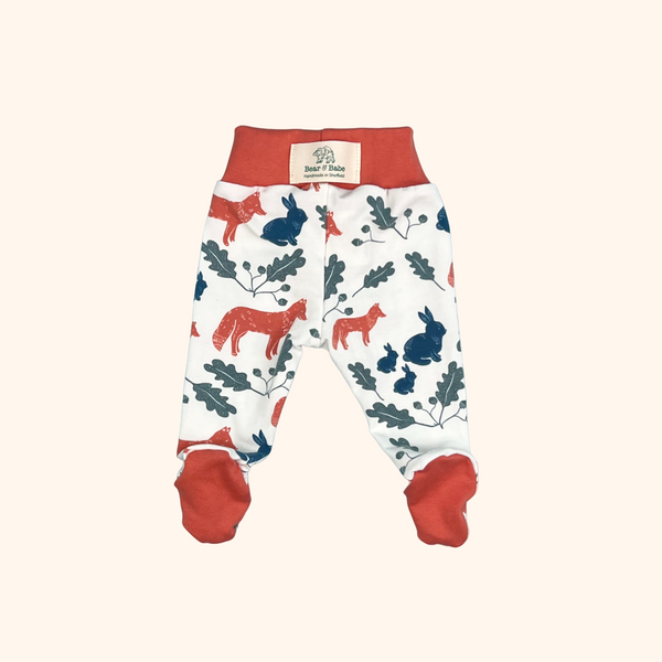 Ginger Fox & Rabbit Baby and Children's Footed Leggings