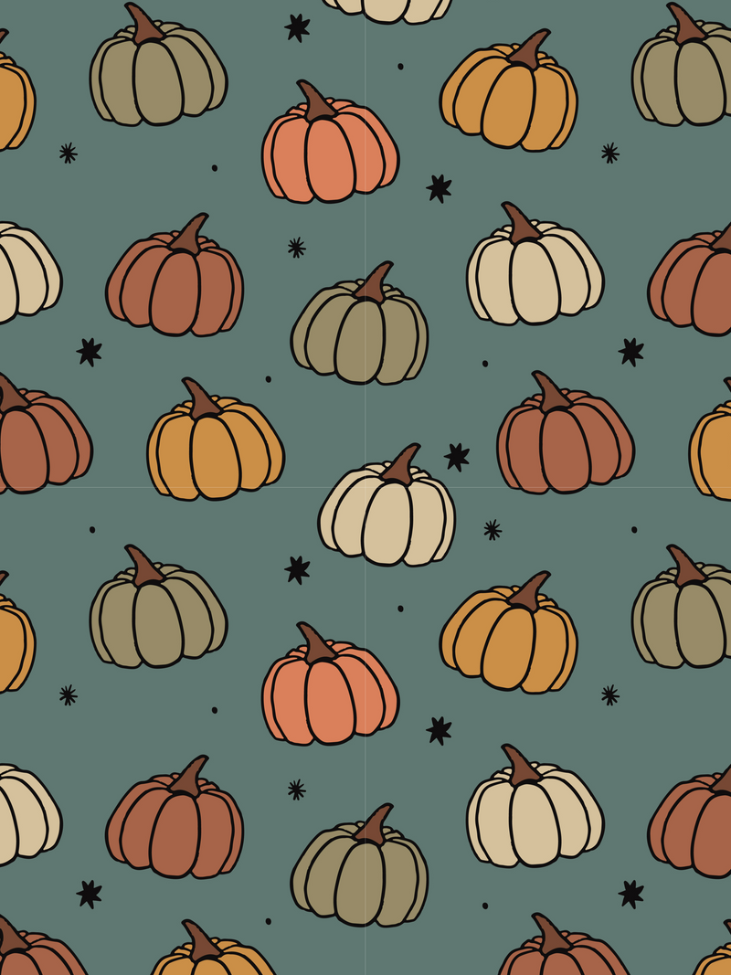 Khaki Green Pumpkins Baby and Children's Romper