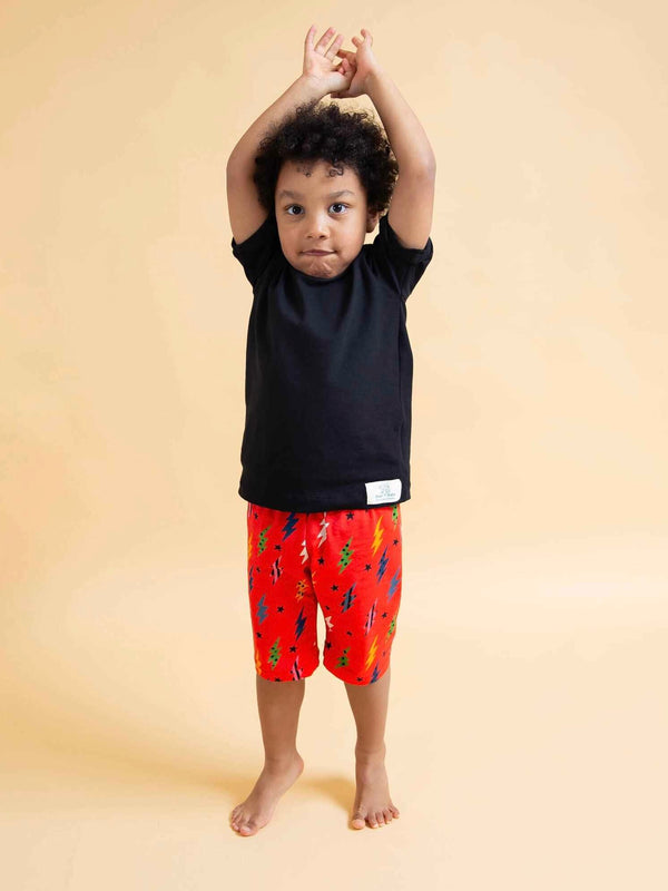 Fiesta Red Lightning Bolts Baby and Children's Shorts