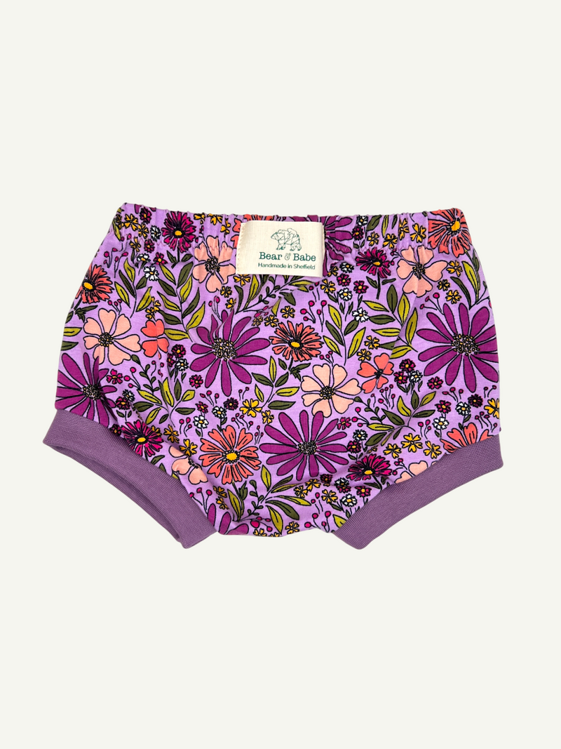Purple Bloom Baby and Toddler Bummies