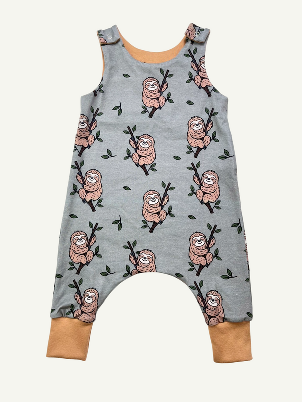 Green Sloths Baby and Children's Romper
