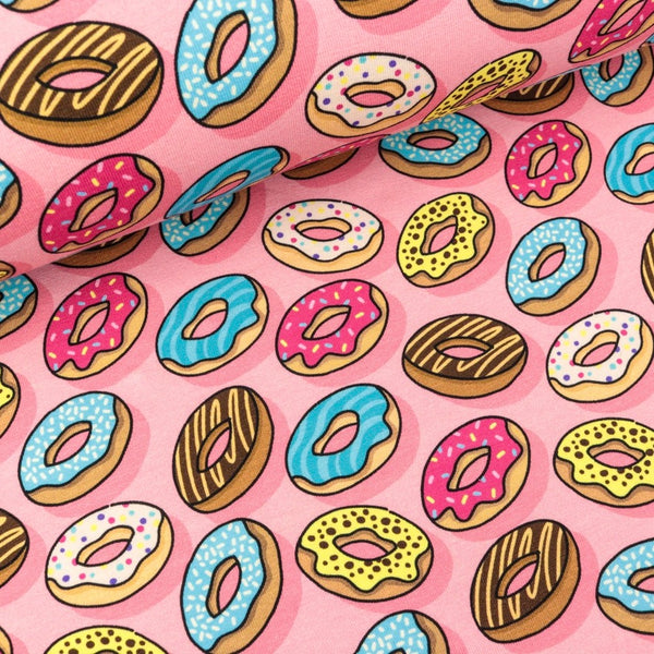 Pink Donuts Baby and Children's Zip Sleepsuit