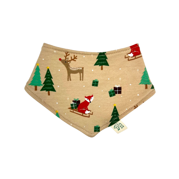 Christmas Fox Baby and Children's Bib