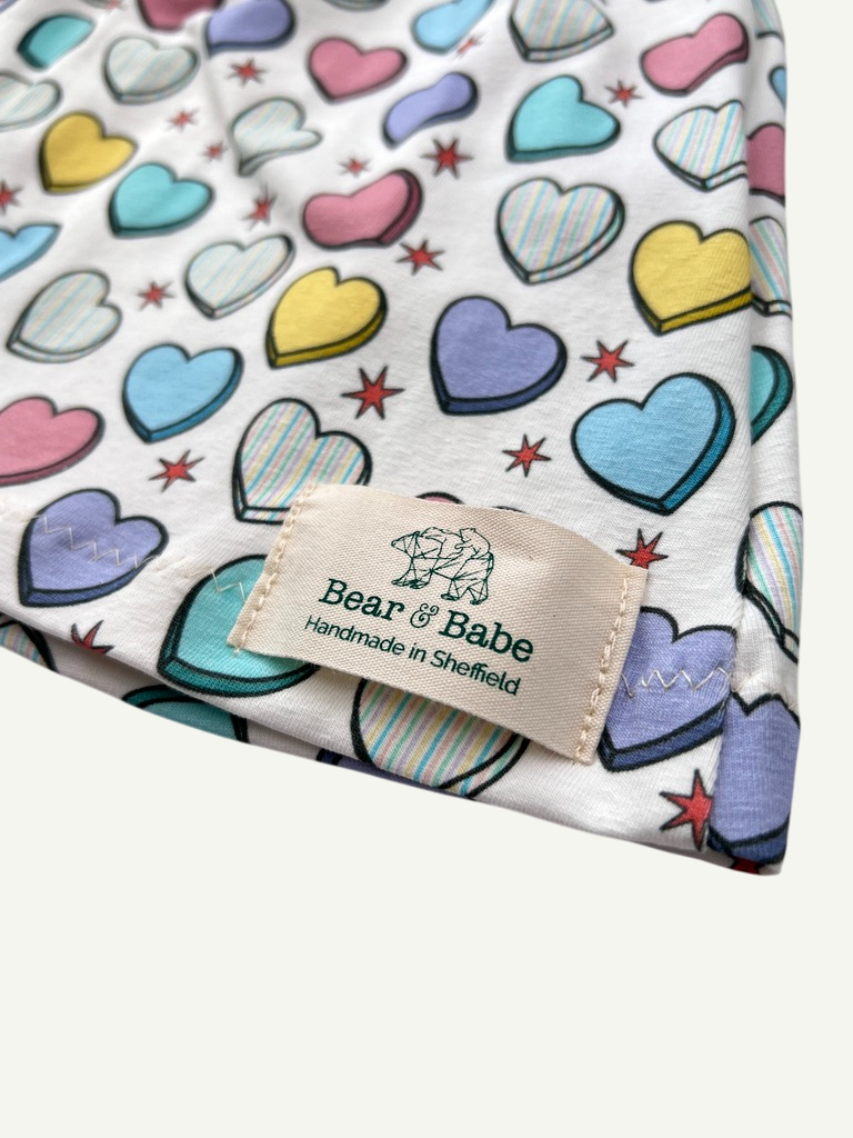 Cream Candy Hearts Baby and Children's Dress