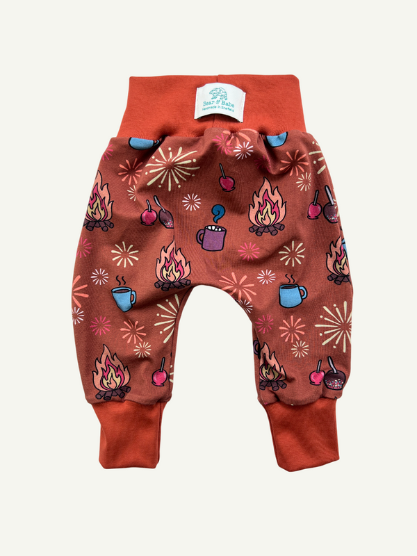 Rust Bonfire Night Baby and Children's Harem Pants