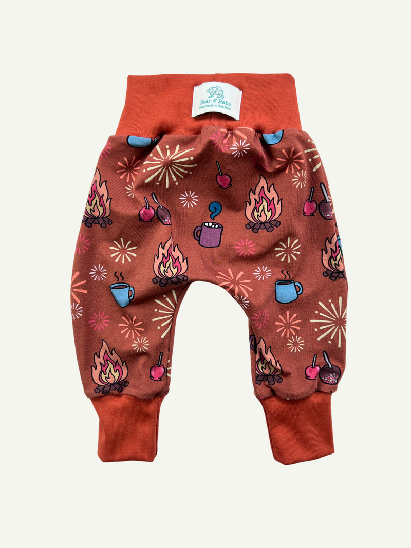 Rust Bonfire Night Baby and Children's Harem Pants