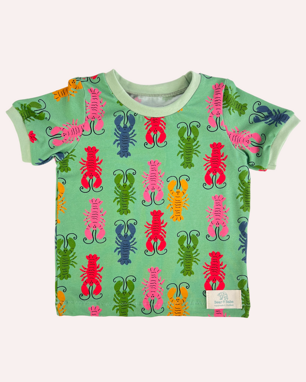 Green Lobsters Baby and Children's T-shirt