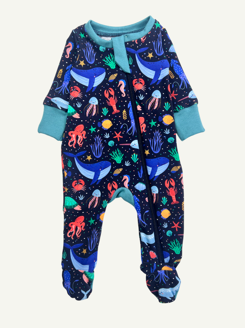 Under the Sea Baby and Children's Zip Sleepsuit