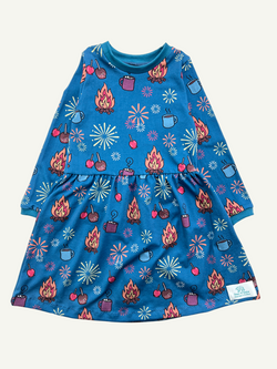 Blue Bonfire Night Baby and Children's Dress