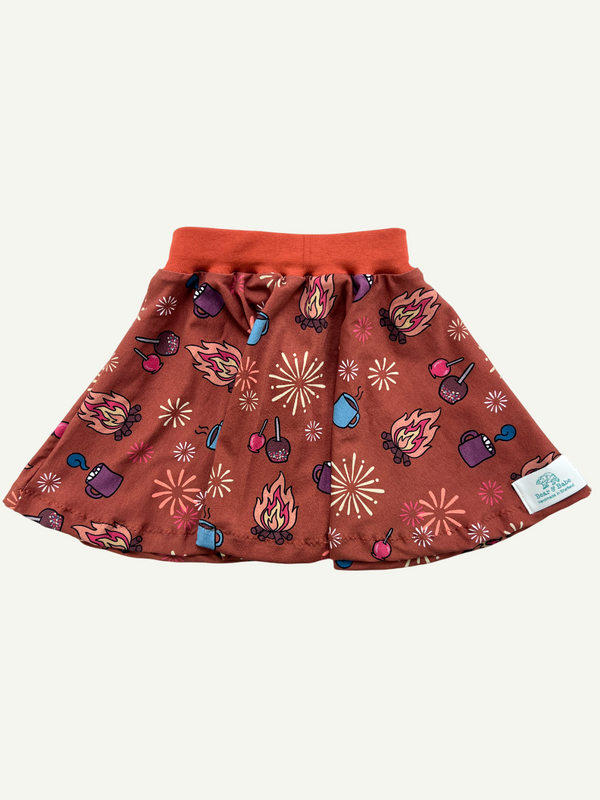 Rust Bonfire Night Baby and Children's Skirt