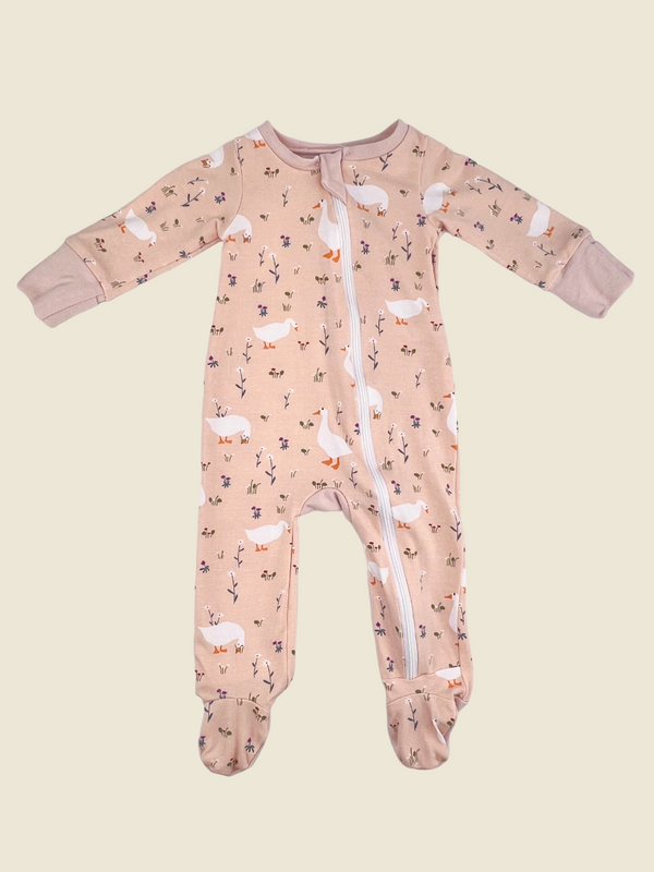 Pink Goose Baby and Children's Zip Sleepsuit