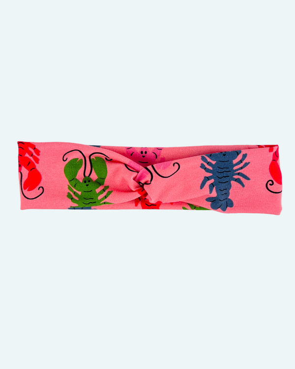 Pink Lobsters Adult's Twist Headband
