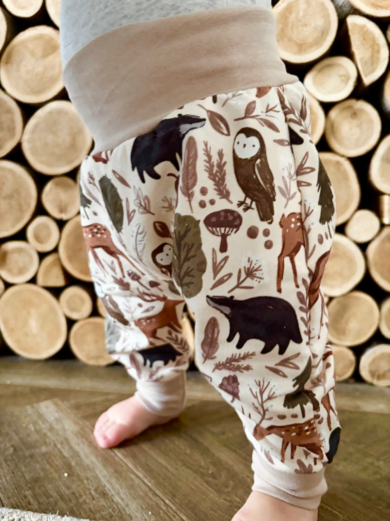Stone Forest Animals Baby and Children's Harem Pants