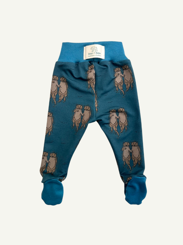 Otter Friends Baby and Children's Footed Leggings