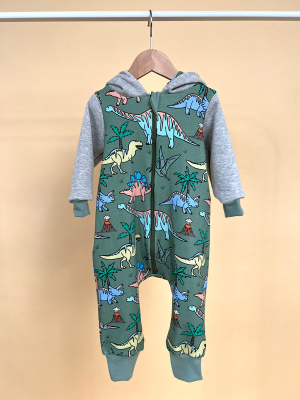 6-9 Months Baby and Children's Hooded Romper, Variety of Prints (Ready to Ship)
