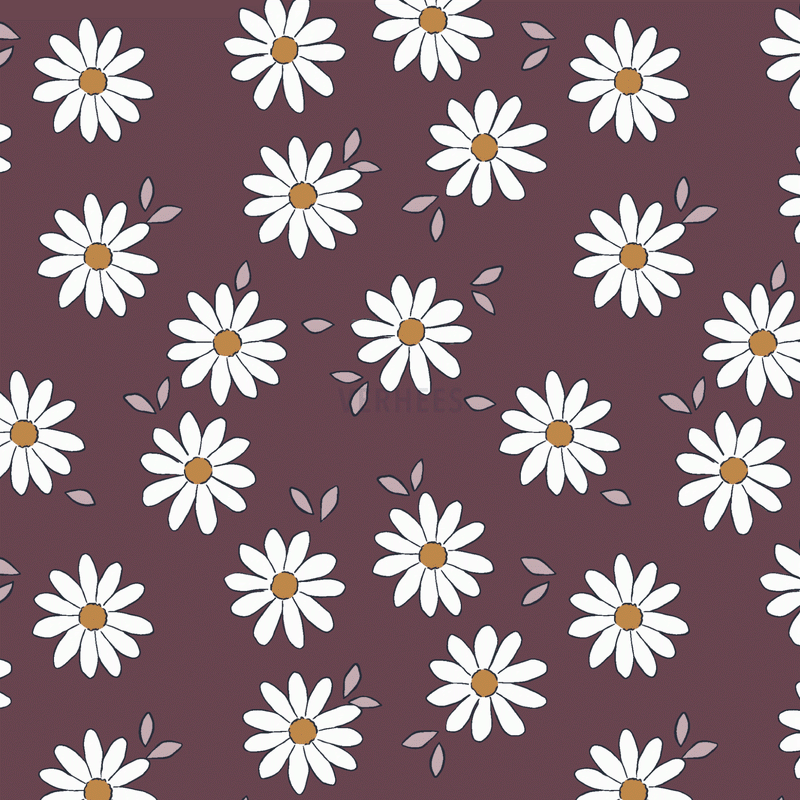 Burgundy Daisies Baby and Children's Snood