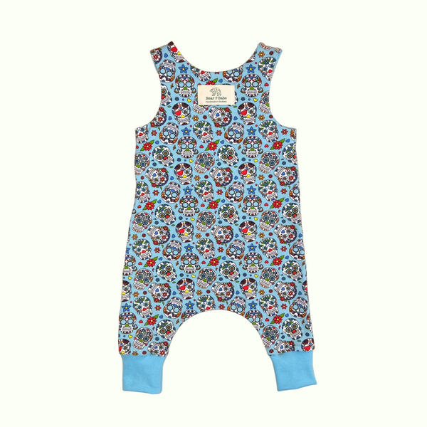 Halloween Sugar Skulls Baby and Children's Romper