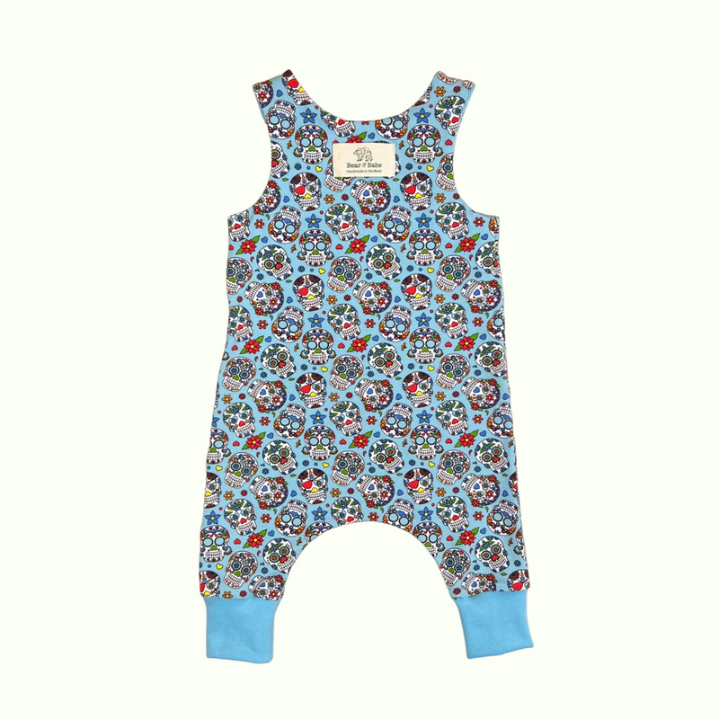 Halloween Sugar Skulls Baby and Children's Romper