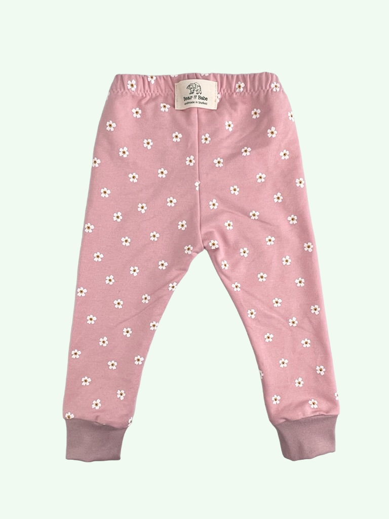 Pink Daisies Baby and Children's Leggings