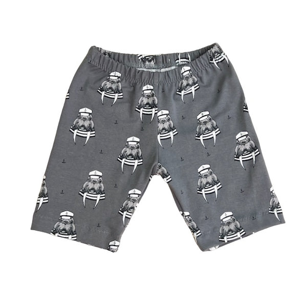 Steel Grey Wally Walrus Baby and Children's Shorts