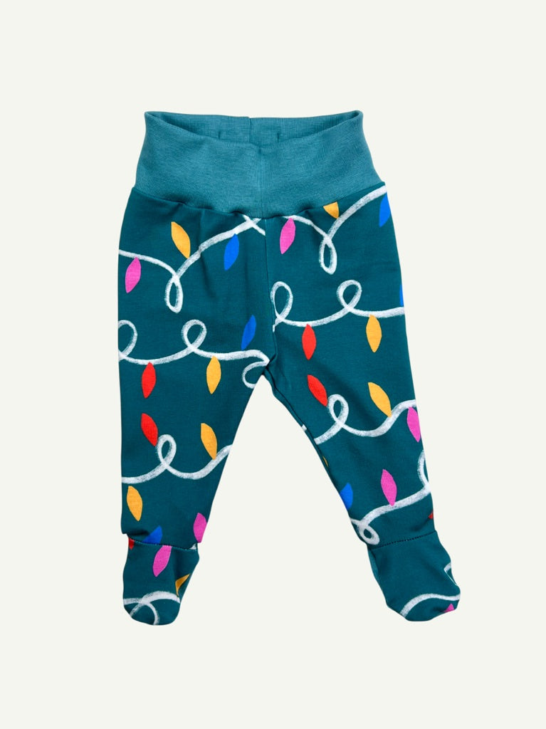 Christmas Lights Baby and Children's Footed Leggings
