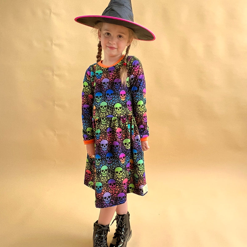 Halloween Skulls Baby and Children's Dress