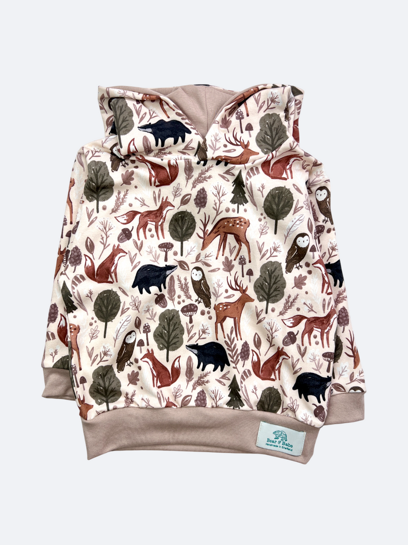 Stone Forest Animals Baby and Children's Hoodie