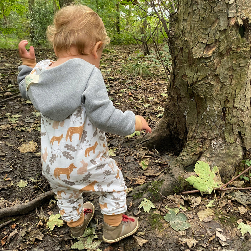 Toffee Fox & Rabbit Baby and Children's Hooded Romper